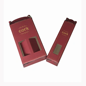 Custom Wine Box with Handles and Window